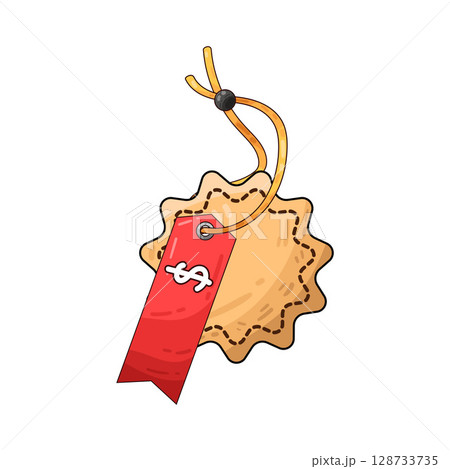illustration of price tag 128733735