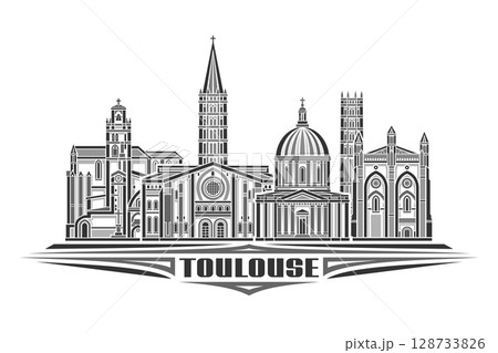 Vector illustration of Toulouse Vector illustration of Toulouse 128733826