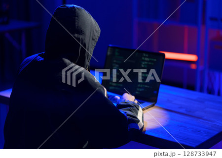 Hacker cyberattack data breach security threat digital crime Hacker cyberattack data breach security threat digital crime 128733947