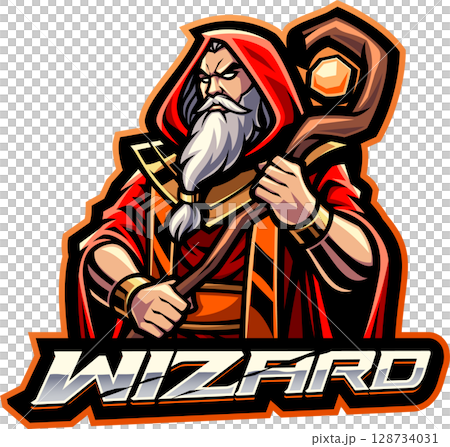 Wizard esport mascot Wizard esport mascot 128734031