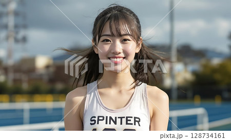 陸上女子 128734161