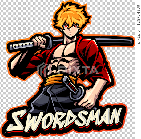 Swordsman esport mascot Swordsman esport mascot 128734339