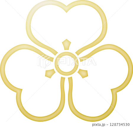 家紋 陰片喰【金色】 家紋 陰片喰【金色】 128734530