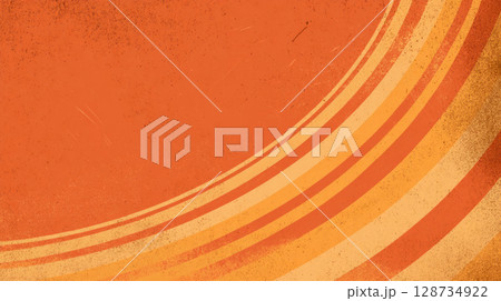Retro background, muted orange with vintage line and subtle grunge Retro background, muted orange with vintage line and subtle grunge 128734922