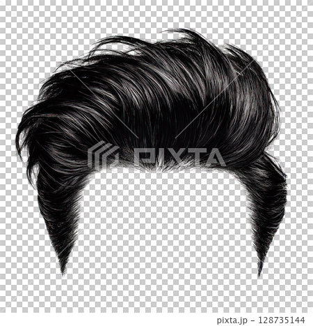 Modern slicked back hairstyle with volume for a trendy look in fashion and style 128735144