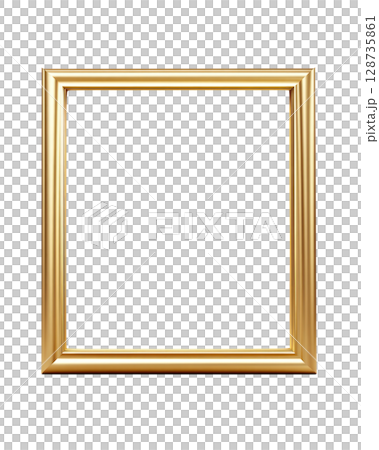 Beautiful gold frame with classic design...のイラスト素材 [128735861] - PIXTA