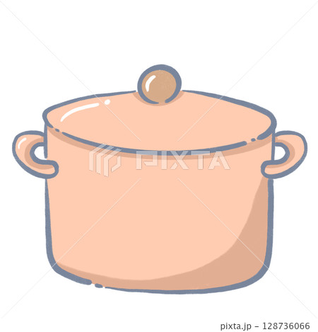 orange kitchenware cartoon illustration in flat colorful style for cooking and kitchen themes 128736066