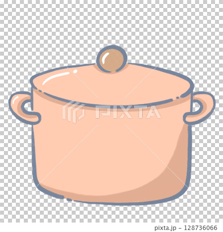 orange kitchenware cartoon illustration in flat colorful style for cooking and kitchen themes 128736066
