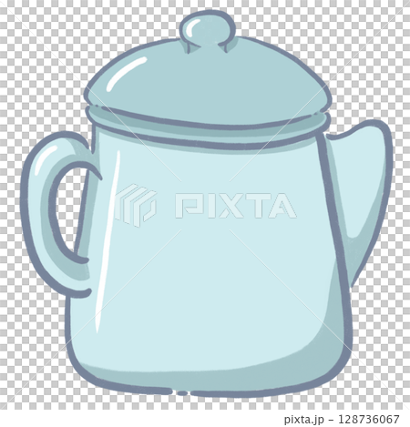 blue kitchenware cartoon illustration in flat colorful style for cooking and kitchen themes 128736067