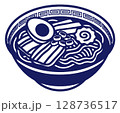 ラーメン 青 128736517