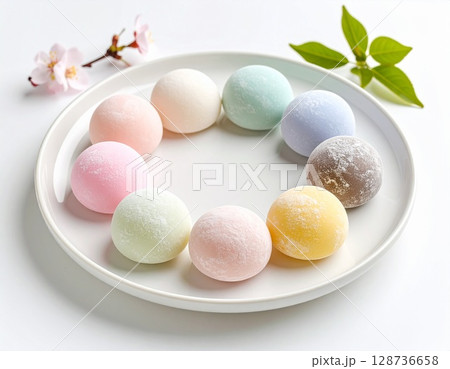 hot chocolate with cherry blossom 128736658