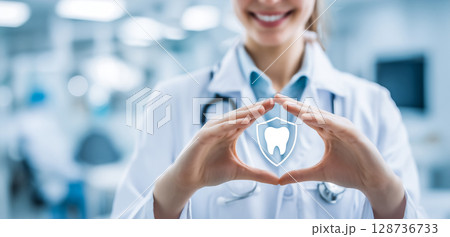 未来的な歯科ケアのコンセプト 128736733