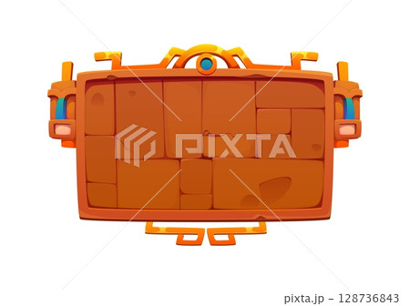 Aztec Inca Maya stone wall, Mexican game icon asset with tribal elements. Adventure, history or ancient civilization cartoon vector texture, construction, deity or pharaoh monument or altar with rocks Aztec Inca Maya stone wall, Mexican game icon asset with tribal elements. Adventure, history or ancient civilization cartoon vector texture, construction, deity or pharaoh monument or altar with rocks 128736843