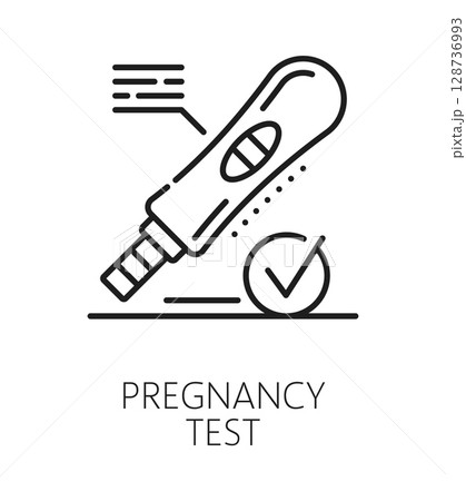 Pregnancy test contraception method line icon or pictogram. Birth control method vector sign, pregnancy prevention outline symbol. Family planning and contraception technique icon with pregnancy test Pregnancy test contraception method line icon or pictogram. Birth control method vector sign, pregnancy prevention outline symbol. Family planning and contraception technique icon with pregnancy test 128736993