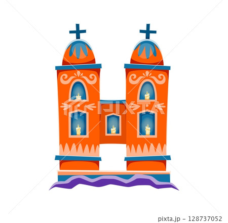 Day of the Dead font cemetery monument letter H. Mexican ritual holiday typeface vector letter, Dia de Los Muertos carnival type element. Latin America death festival English alphabet font symbol Day of the Dead font cemetery monument letter H. Mexican ritual holiday typeface vector letter, Dia de Los Muertos carnival type element. Latin America death festival English alphabet font symbol 128737052