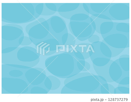 シンプルな揺れる青い水面の背景素材 128737279