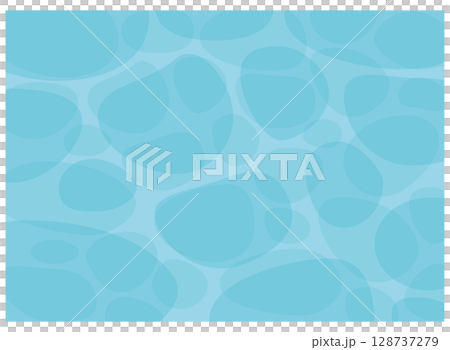 シンプルな揺れる青い水面の背景素材 128737279