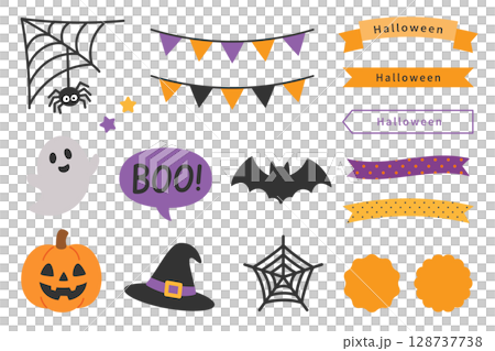 可愛的萬聖節裝飾套裝 可愛的萬聖節裝飾套裝 128737738