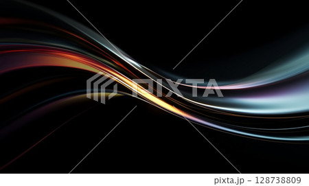 抽象的な波の背景画像 128738809