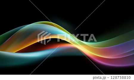 抽象的な波の背景画像 抽象的な波の背景画像 128738810