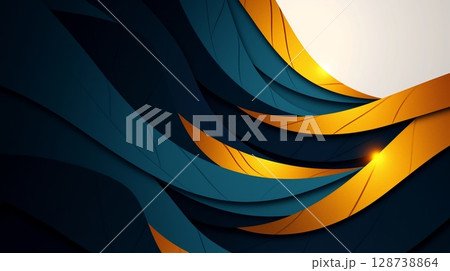 抽象的な波の背景画像 128738864