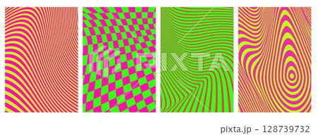Psychedelic optical illusion backgrounds Psychedelic optical illusion backgrounds 128739732