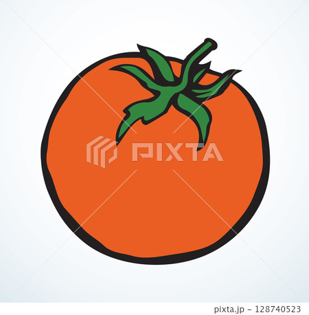 Tomatoes. Vector drawing icon sign Tomatoes. Vector drawing icon sign 128740523