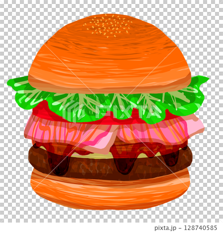 トマトベーコンバーガー 128740585