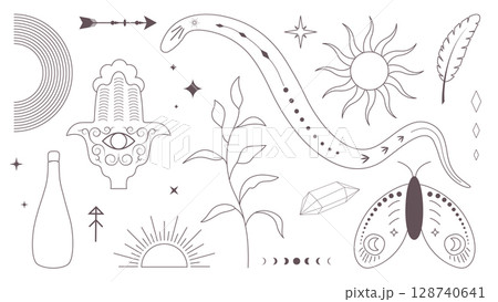 boho elements collection 128740641