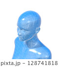 人の頭部モデル, 女性, 人体, AI, アンドロイド 128741818