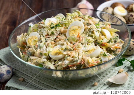 Fresh Egg and Vegetable Salad. 128742009