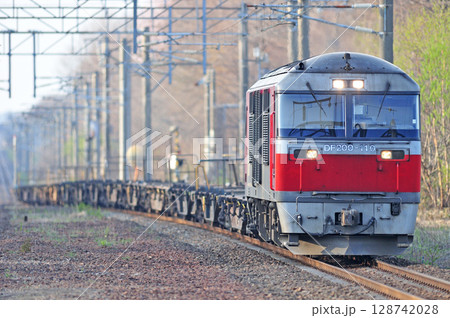 千歳線　植苗　JR貨物　DF200-110（鷲別） 128742028
