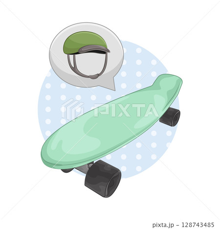 Illustration of Skateboard  128743485