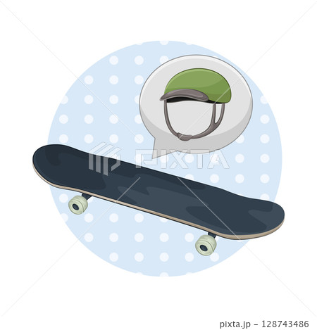 Illustration of Skateboard  128743486