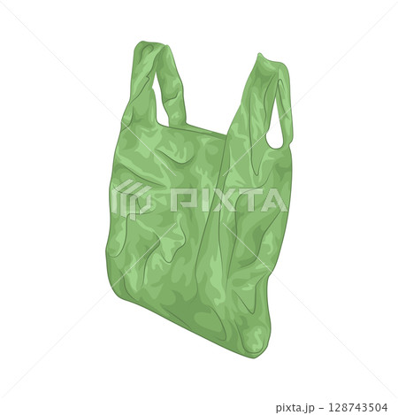 Illustration of Plastic Bag Illustration of Plastic Bag 128743504