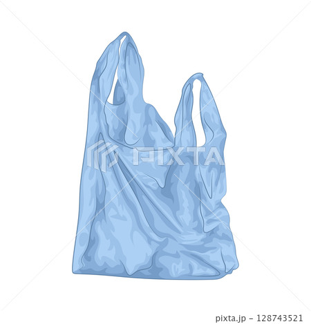 Illustration of Plastic Bag Illustration of Plastic Bag 128743521