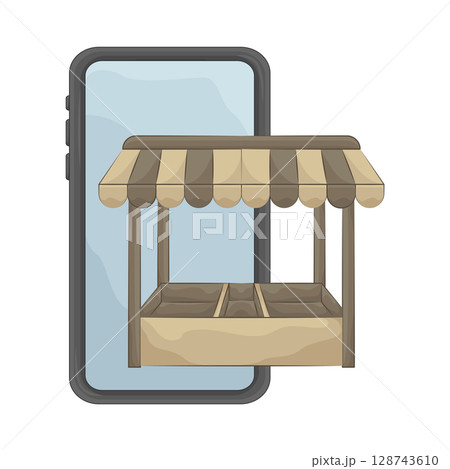 Illustration of Marketplace  128743610