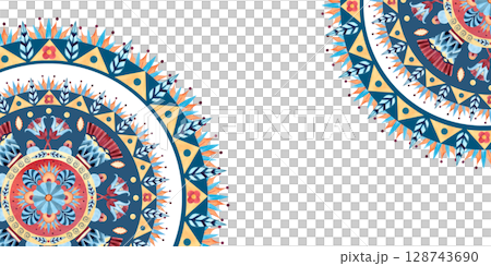 Frame ancient arabesque postcard, border. Geometric patterns, sacred lotus of East culture. Watercolor illustration isolated from background. African, Egyptian, Persian art for tribal design Frame ancient arabesque postcard, border. Geometric patterns, sacred lotus of East culture. Watercolor illustration isolated from background. African, Egyptian, Persian art for tribal design 128743690