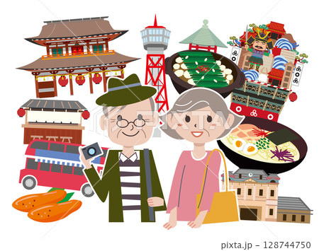 福岡の人気観光スポット 128744750