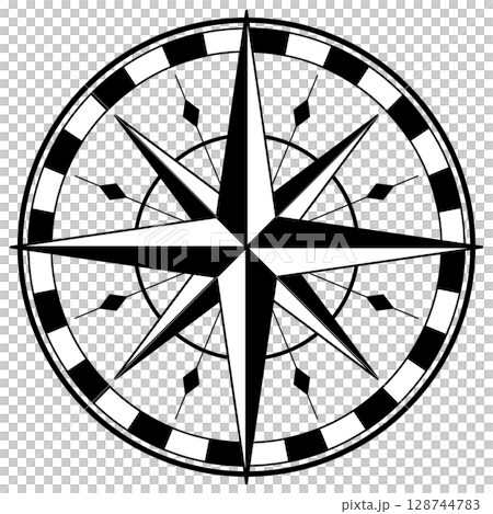 羅針盤のベクターイラスト 羅針盤のベクターイラスト 128744783
