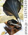 Antique gramophone outdoors 128745249
