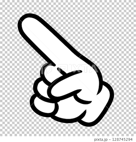 Pointing icon symbol sign touch one point hand illustration Pointing icon symbol sign touch one point hand illustration 128745294