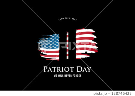 Patriot Day design features Twin towers 128746425