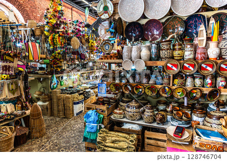 Craft works in Vero-o-Peso at Belem do Para, Brazil, the famous Public Market in Belem. Craft works in Vero-o-Peso at Belem do Para, Brazil, the famous Public Market in Belem. 128746704