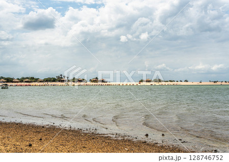 The Island of Love, Ilha do Amor in Alter do Chao, state of Para, Brazil. Also known as the Amazon caribbean. The Island of Love, Ilha do Amor in Alter do Chao, state of Para, Brazil. Also known as the Amazon caribbean. 128746752