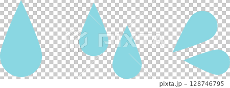 Droplet, water droplet, icon set 128746795