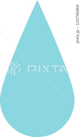 しずく　水滴　アイコン　汗 128746860