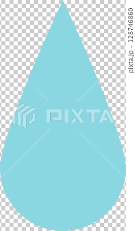 しずく　水滴　アイコン　汗 128746860