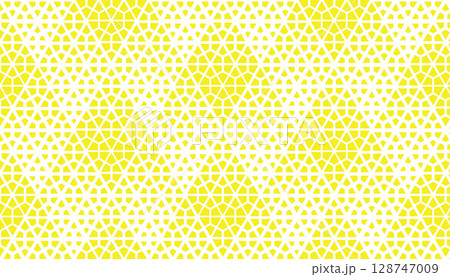 Abstract geometric pattern. A seamless vector background. White and yellow ornament. Graphic modern pattern. Simple lattice graphic design 128747009