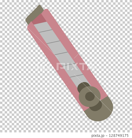 カッターのイラスト|文房具・便利な切断ツール素材 カッターのイラスト|文房具・便利な切断ツール素材 128749175